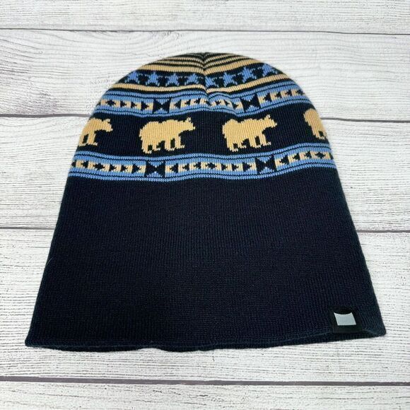 Giant‎ Cali Bear Beanie Hat Skull Cap Navy One Size Fits All - Picture 1 of 4
